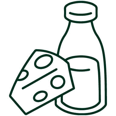 Icono que representa productos lácteos